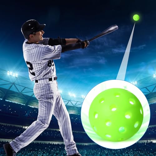 Balle de baseball lumineuse Arrowbash phosphorescente lot de 10 pour softball