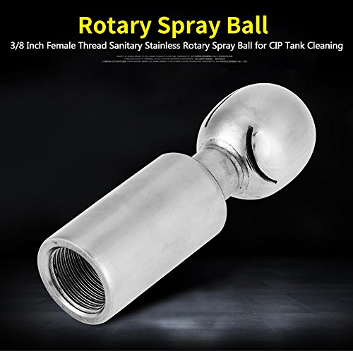 Image of 3 /8 Inch Spray Ball with Female Thread 360 Degree Rotation Sanitary Stainless Steel CIP Self Cleaning Self Lubricating