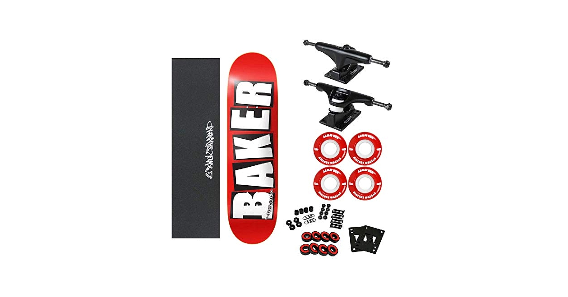 正規品 BAKER COMPLETE BRAND LOGO RED/WHT 8 Amazon.com : Baker Brand Logo Skateboard Deck -8.0 Red/White