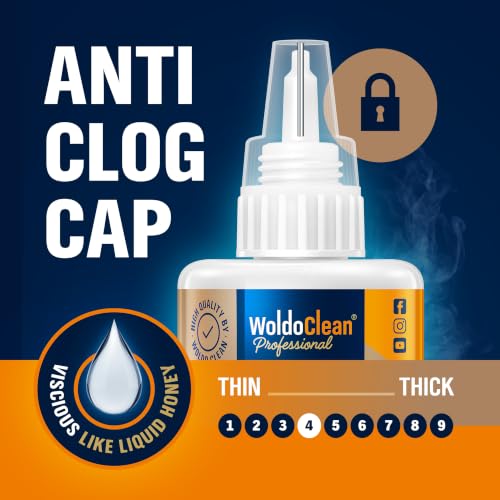 Image of WoldoClean Super Glue for Wood 50g Extra Strong Gel - Wood Adhesive | Fills fine cracks and gaps, water resistant and sandable when cured