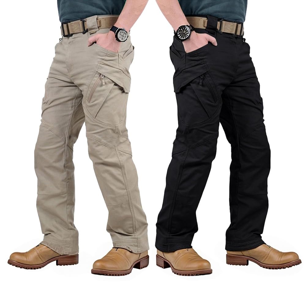 Herren-Cargohose, 2er-Pack, atmungsaktiv, schnell trocknend und wasserabweisend