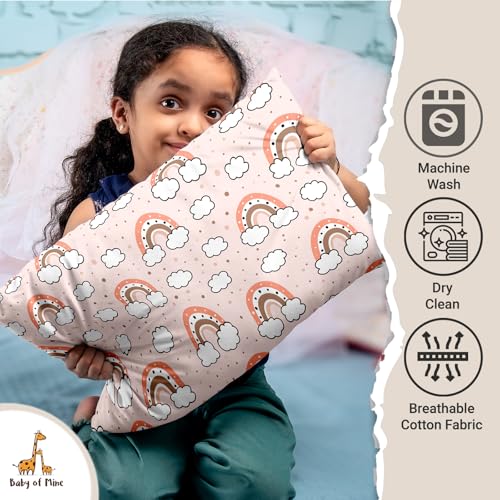 Image of Personalised Premium Baby Pillow - Super Soft Cotton Cushion for Kids (1 Month-5 Years), Cute Cartoon & Animal Prints, Neck Support, Head Shaping Pillow for Baby Sleep & Bedtime Comfort