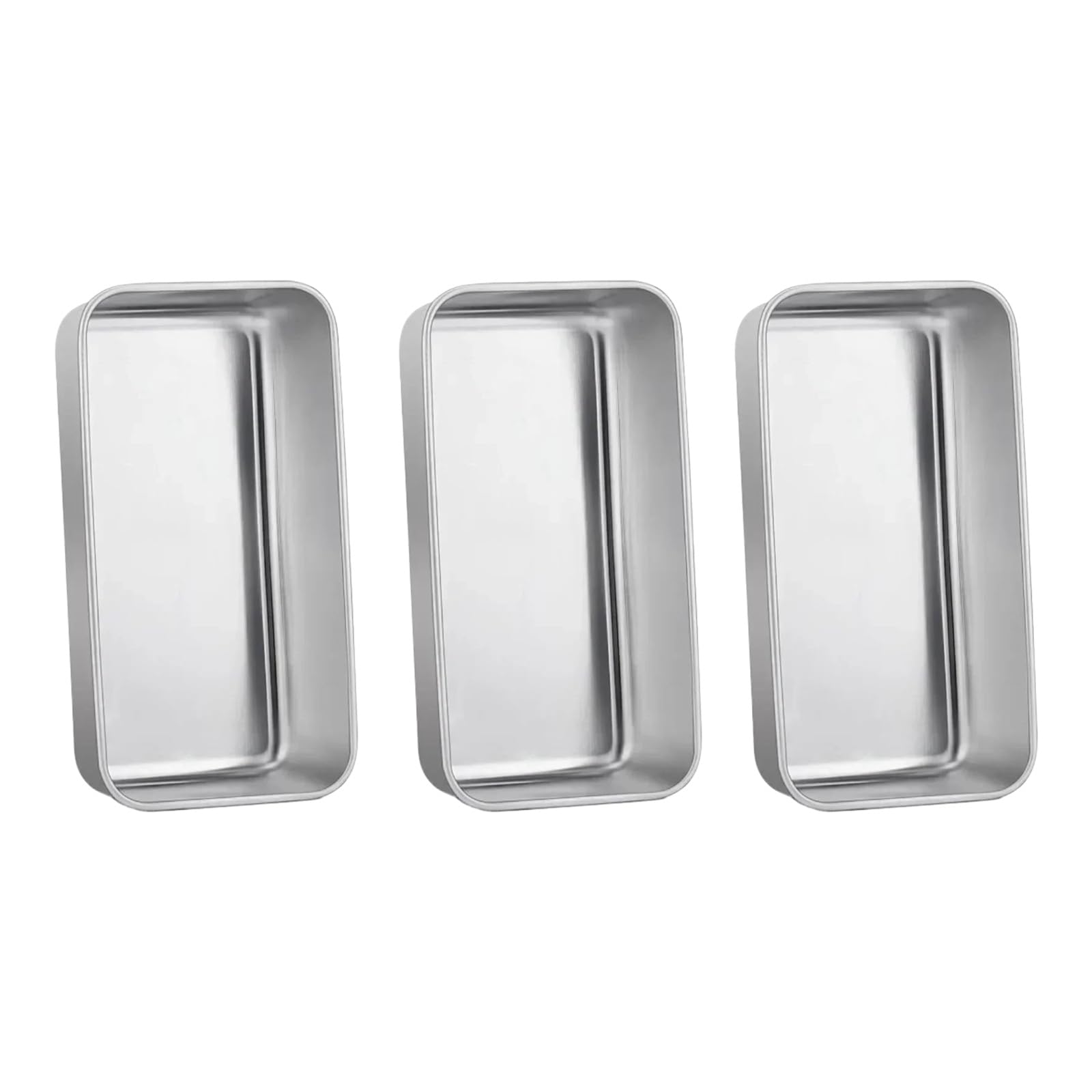 Paquete de 3 bandejas for hornear antiadherentes de acero inoxidable, bandejas for horno for pan, quiche, brownies y lasaña, utensilios de cocina multiusos for hornear