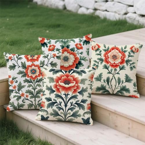 Housse de coussin salon de jardin avec impression double face et zip invisible
