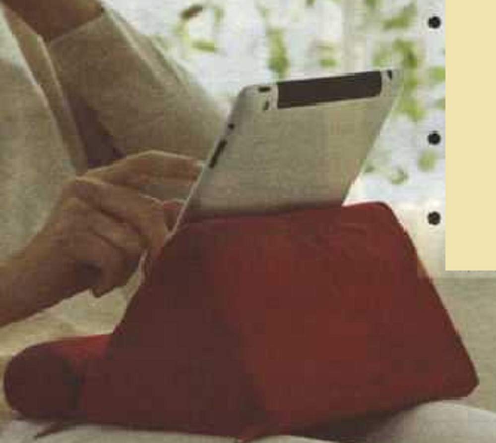 Trenton Gifts Plush Tablet Holder | Hands Free | Great for E-Readers & Smartphones | Black