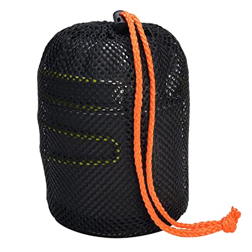 Mikikit 1 Set Outdoor Cooking Utensils Lightweight Aluminium Alloy Camping Cookware with Green Handle Durable Portable Easy to Clean for Camping and Outdoor Activities