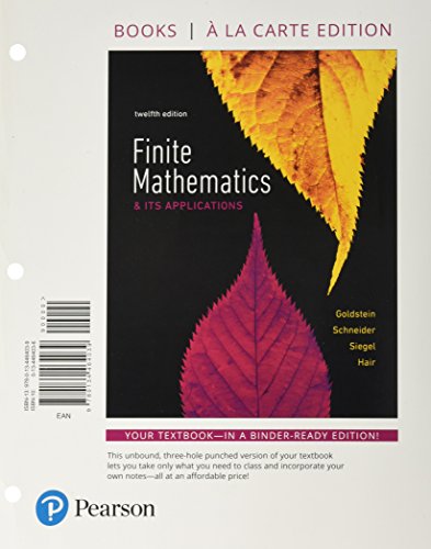 Finite Mathematics & Its Applications 0134464036 Book Cover