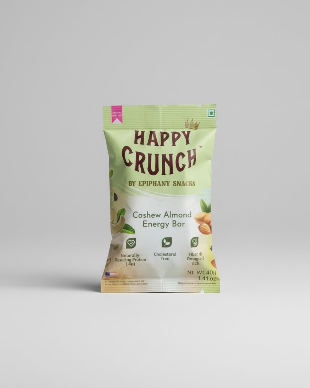 Epiphany Snacks Cashew Almond Energy Bar | Nutty Protein Boost Snack-image-4