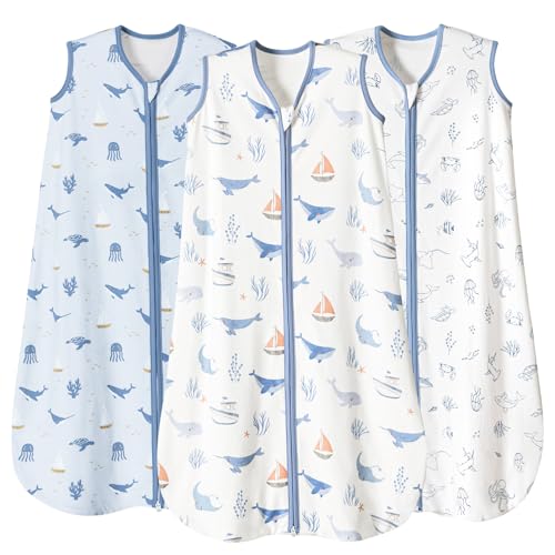 Image of PHF 100% Organic Cotton Baby Sleep Sack 18-24 Months Fish Bubble X-Large