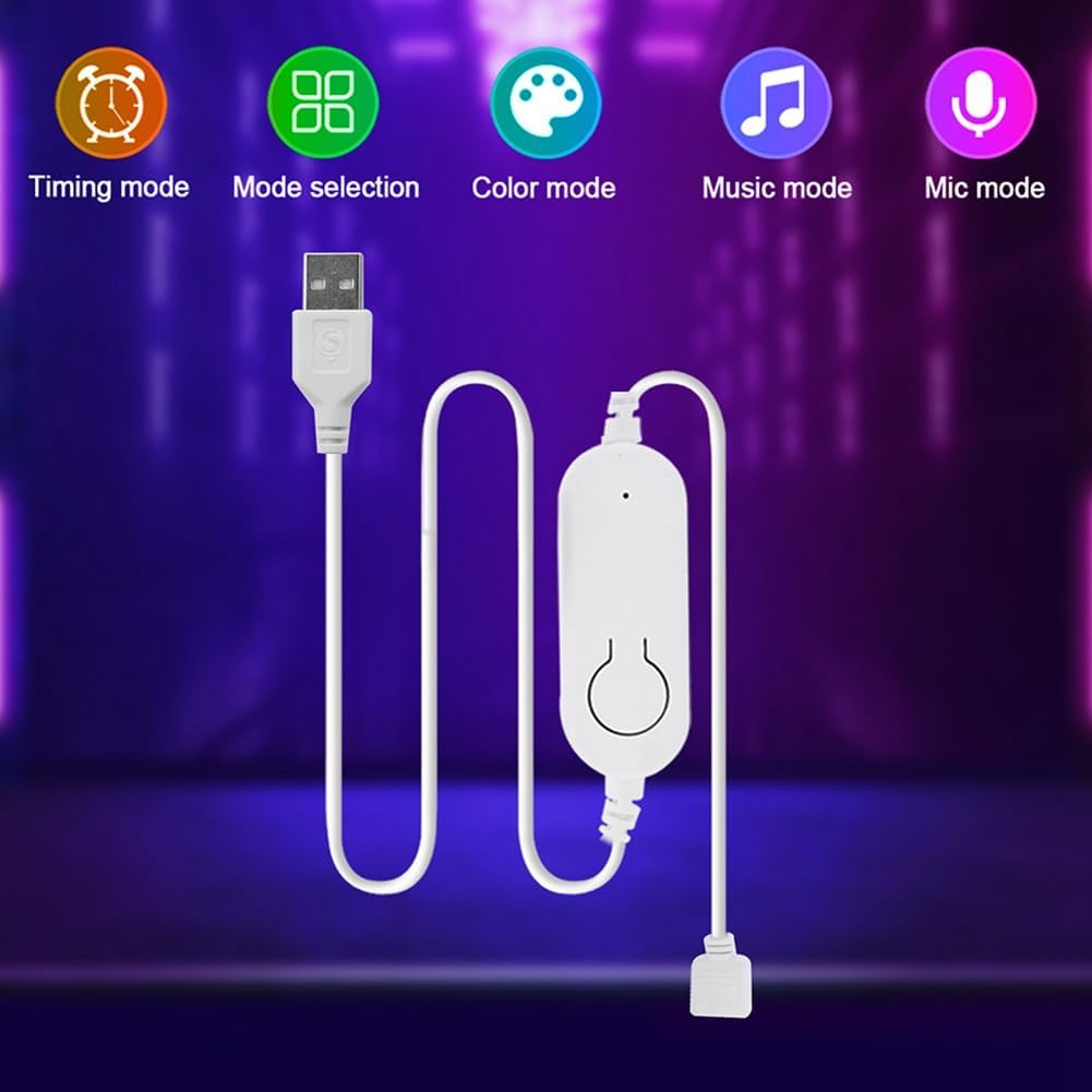 Tuya RGB WiFi LED Controller DC5V USB Dimmer Timer Modes for 2835 5050 RGB Led Strip Lights Smart Life App Adapter