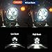 ToKnoMe 5-3/4 5.75 inch LED Headlight Compatible with Harley Davidson Dyna Sportster Iron 883 1200 Low Rider XLH883 Super Glide Softail Custom XLH1200 Forty-Eight SuperLow Street 500 750(Black)