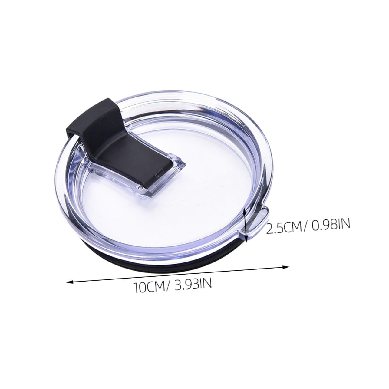 Garneck 3pcs Anti-spill Lid Coffee Cup Lid Component Pulleys Car Cup Lid Coffee Mugs Transparent