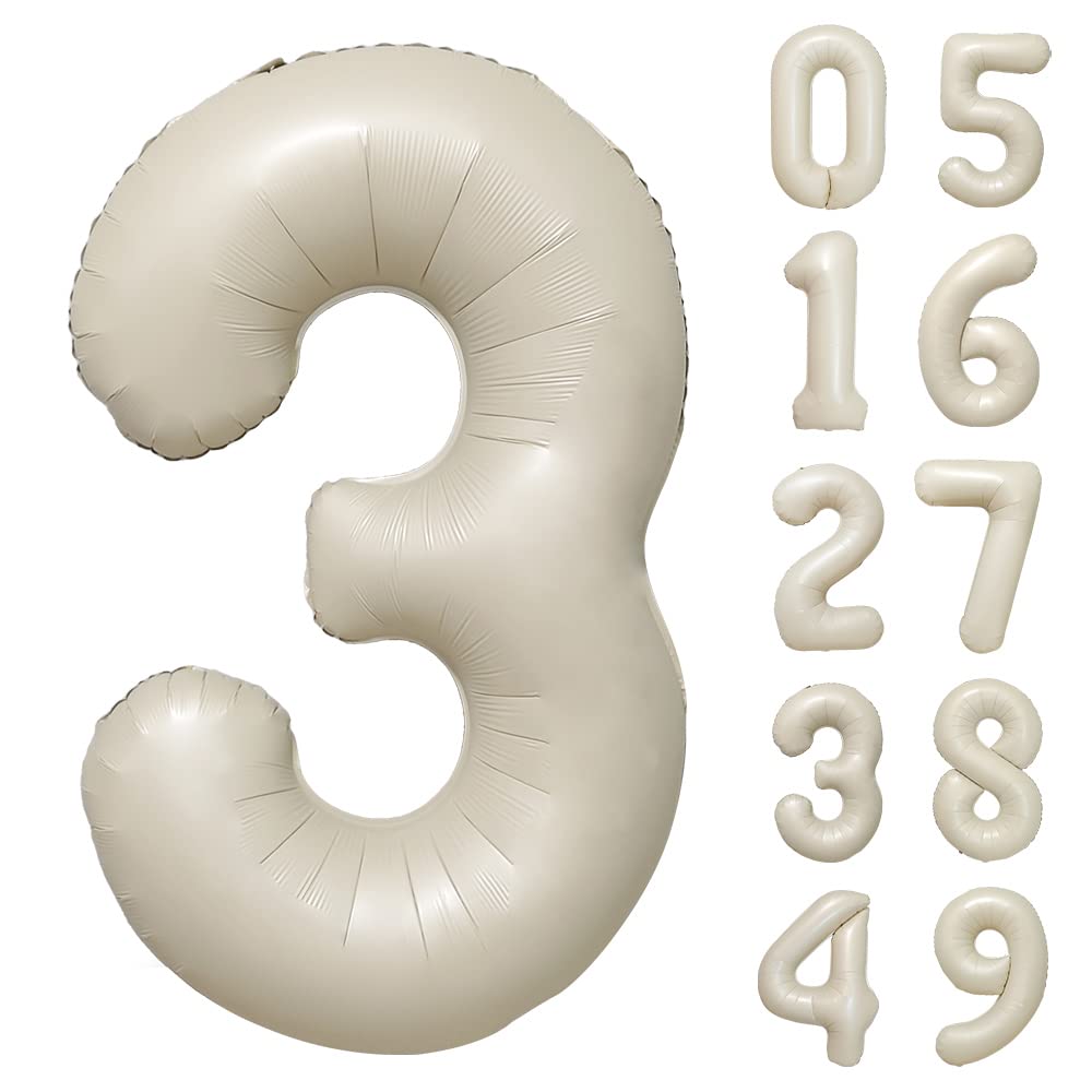 Amazon | regalo 数字 バルーン 90cm 数字3 ナンバー アルミ風船