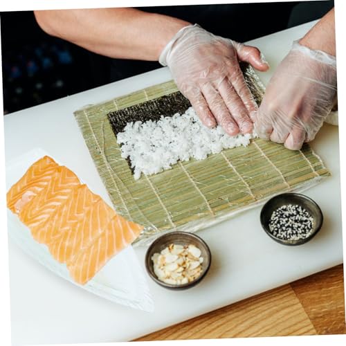 Bandeja para sushi en forma de barco 39x19x5 cm acrílico miniatura 7
