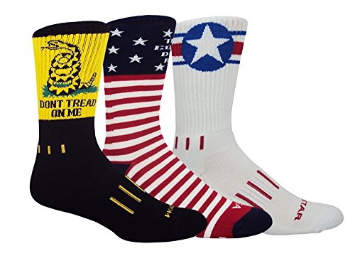 3-Pack American Patriot Crew Socks
