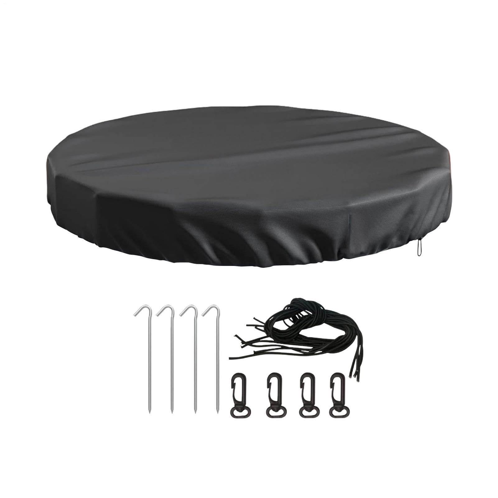 Copertura per foglie di piscina, impermeabile Oxford resistente ai raggi UV, antipolvere, copertura invernale per piscine, per vasca idromassaggio, esterni, giardino, cortile, blocca le foglie, tiene