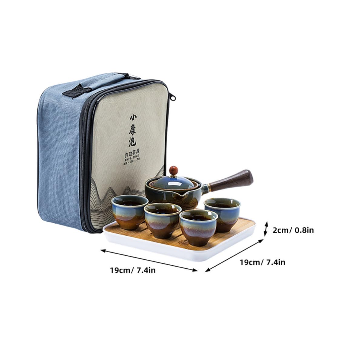 Service à Thé de Voyage en Céramique, Portable, avec Paquet