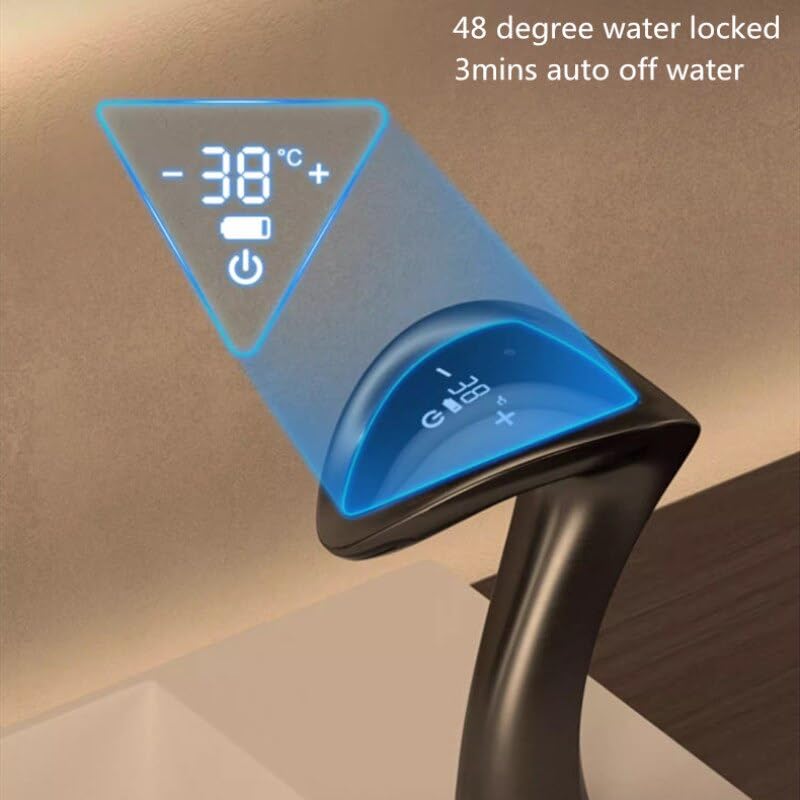 Grifo de baño de latón con sensor inteligente y agua mezclada 4