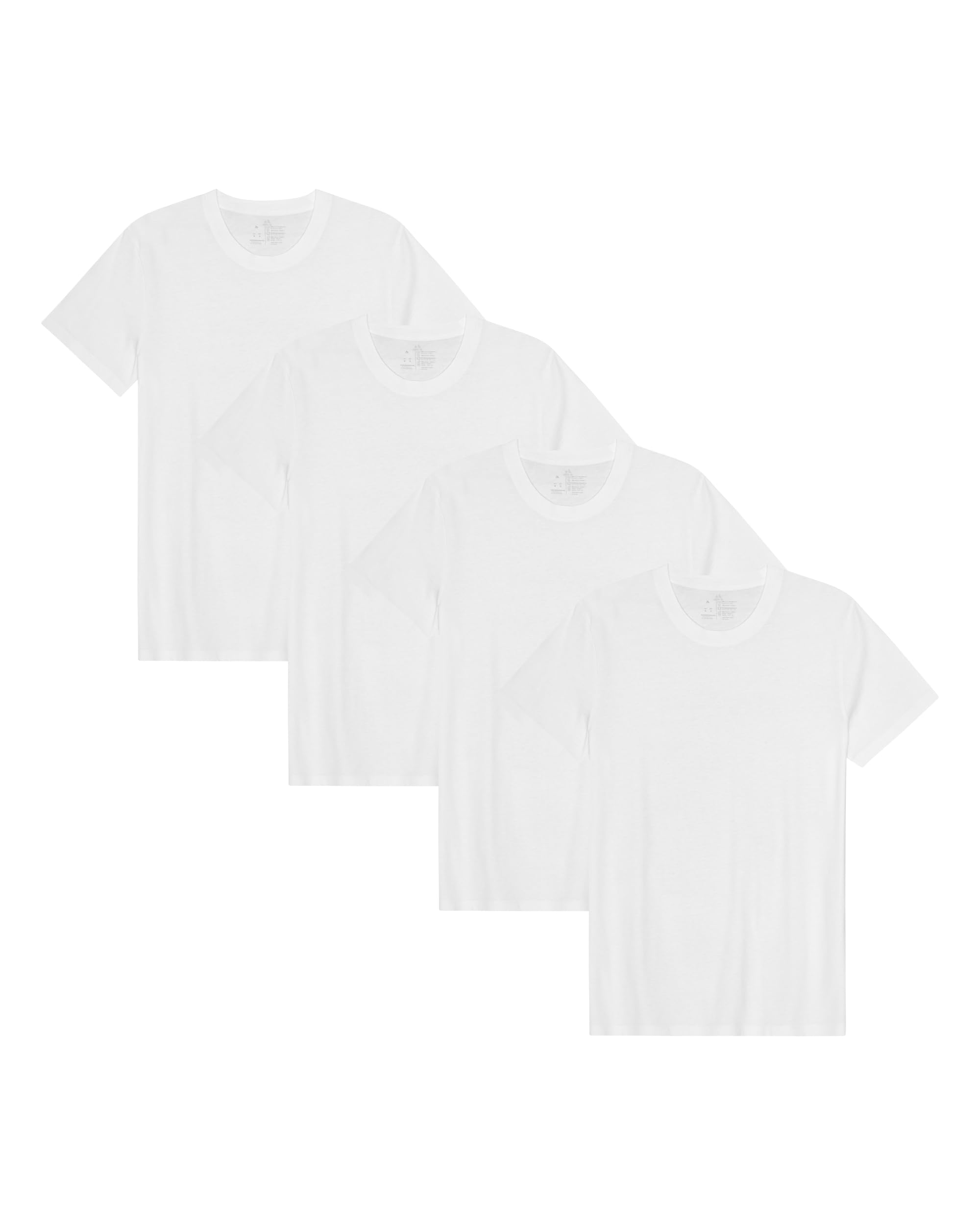 DANISH ENDURANCE Kurzarm Herren T Shirt aus Modal & Bio-Baumwolle, Rundhals-Ausschnitt, Atmungsaktiv & Stretch, 1er, 2er oder 4er Pack