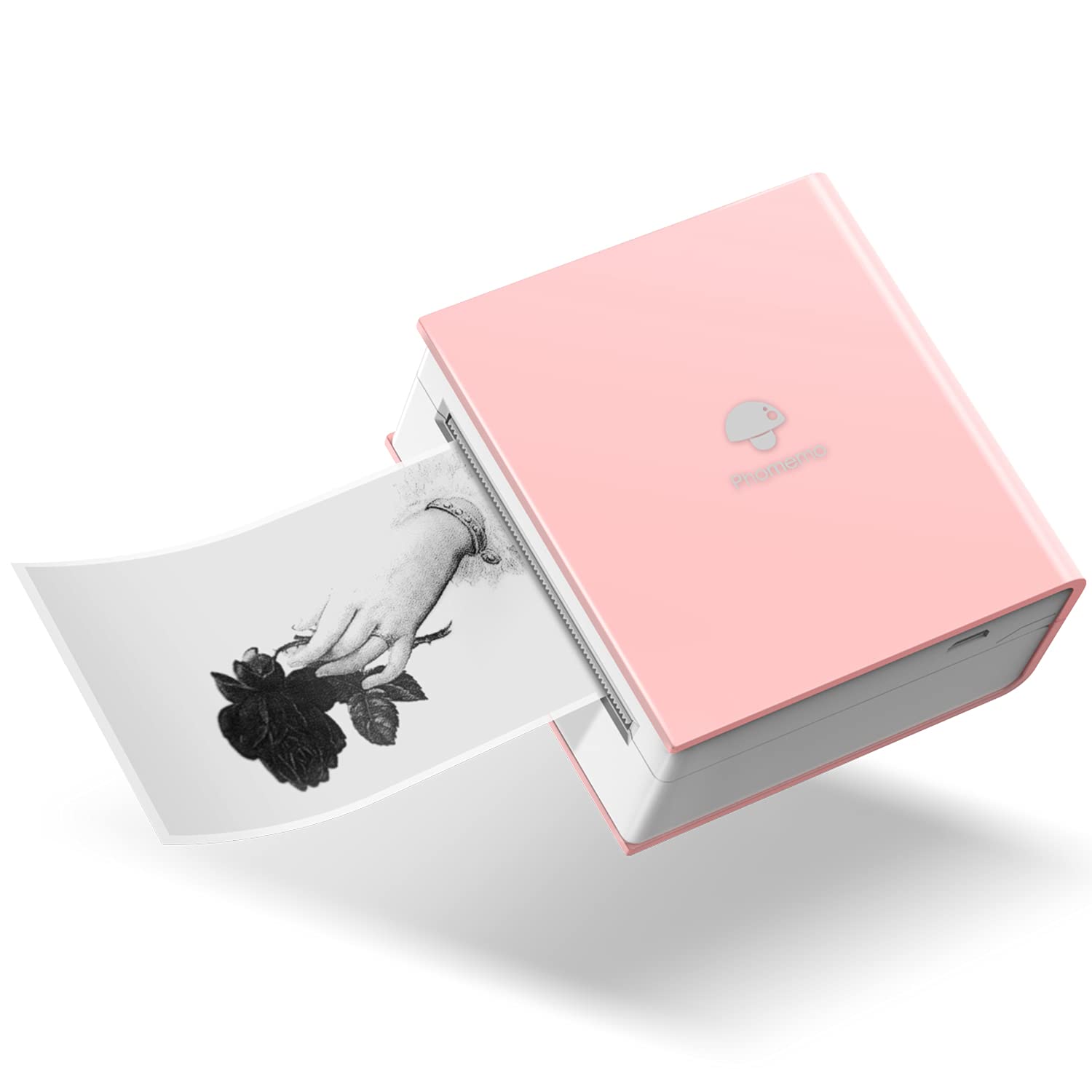 Phomemo M02 Bluetooth Pocket Printer for iPhone & Android Phones, Portable Sticker Maker Machine Pri