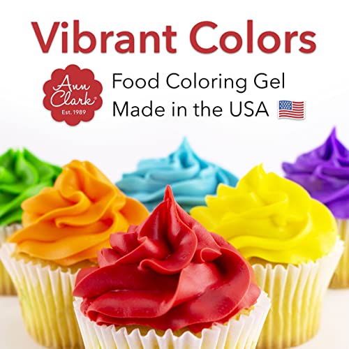 Ann Clark Ocean Teal Food Coloring Gel .70 oz. Professional Grade Aqua Blue Made in USA