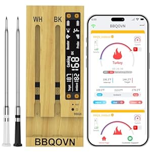 BBQOVN WiFi Sub-1G Wireless Meat Th...