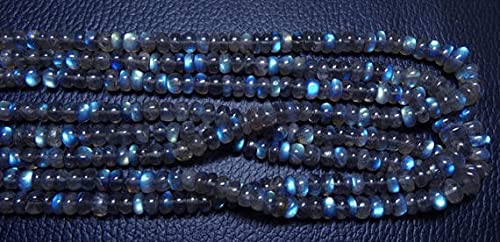 Labradorite naturelle perles véritables sans défaut LKBEADS rondelles lisses 5-8mm