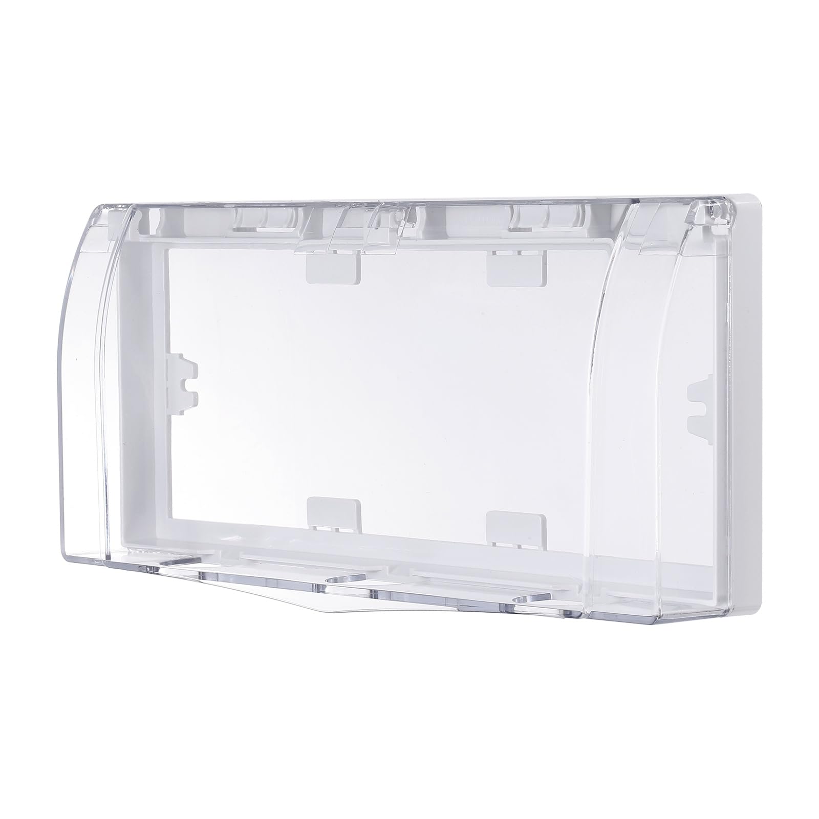 PATIKIL Outlet Cover Box, 11.02 x 4.72 x 1.77 Inch Transparent Plastic Outdoor Outlet Cover Electrical Plug Protector Waterproof for 86 Type Switches, Transparent