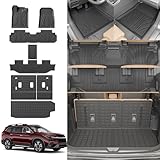 Thinzyou Alfombrillas compatibles con Subaru Ascent 2019-2024, Alfombrilla de Carga TPE, Protector de Asiento Trasero, Accesorios Ascent 2023 (se Adapta a Asientos de 7 y 8, Alfombrilla de cajuela +