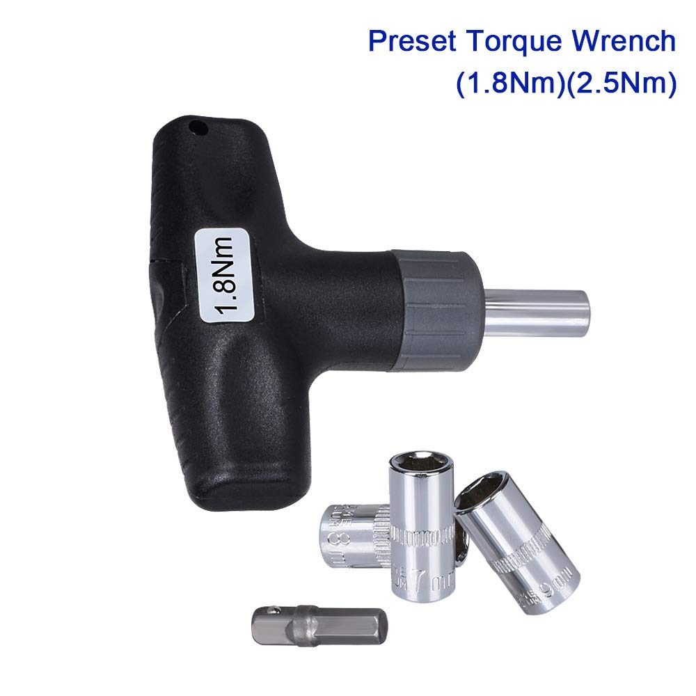 Clé Dynamométrique Préréglée En T, 1,8 Nm-2,5 Nm, Compatible Avec Les