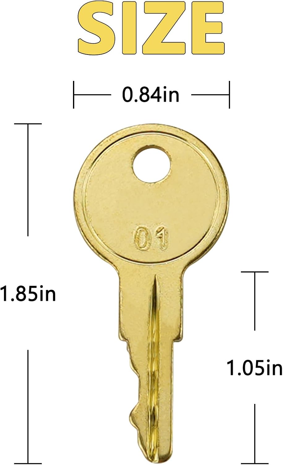 B01 Keys for Tool Chest and Cabinet Locks Fits Hus-ky Tool Box Home De-pot Hud-son De-walt Toolboxes 4 Pack