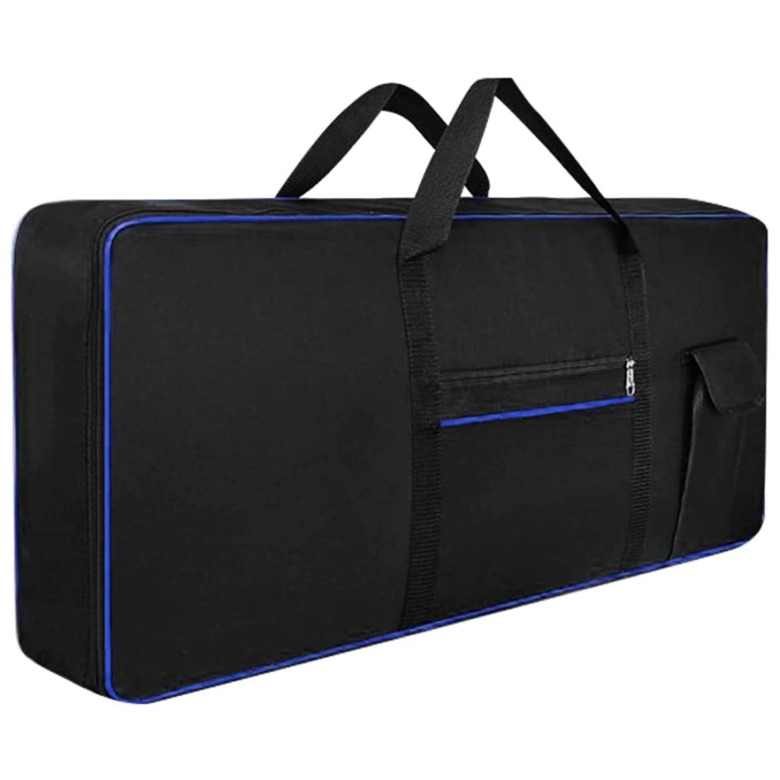 Bolsa de transporte para teclado Estuche para piano electrónico de 61 teclas Estuche impermeable y antigolpes de tela Oxford Estuche azul para teclado de 61 teclas Estuche para piano eléctrico Bolsa p