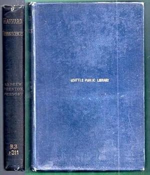 Hardcover Harvard Reminiscences Book