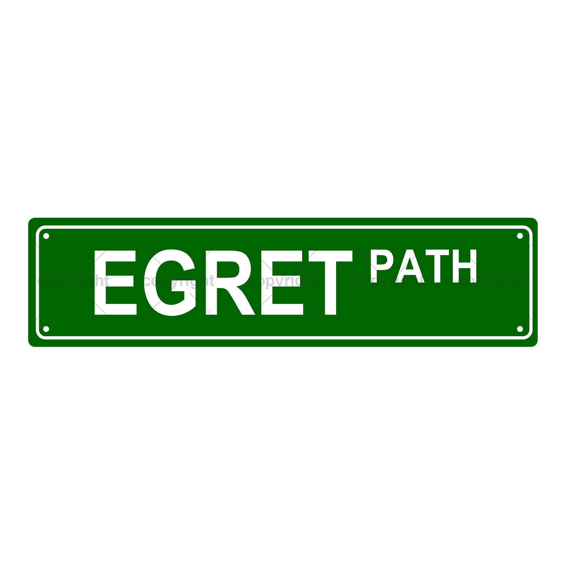 Egret Path Animal Metal Tin Street Sign Bar Cafe Garage Cave Home Room Wall Bathroom Farmhouse Garden Porch Patio Decor,4x16 Inch