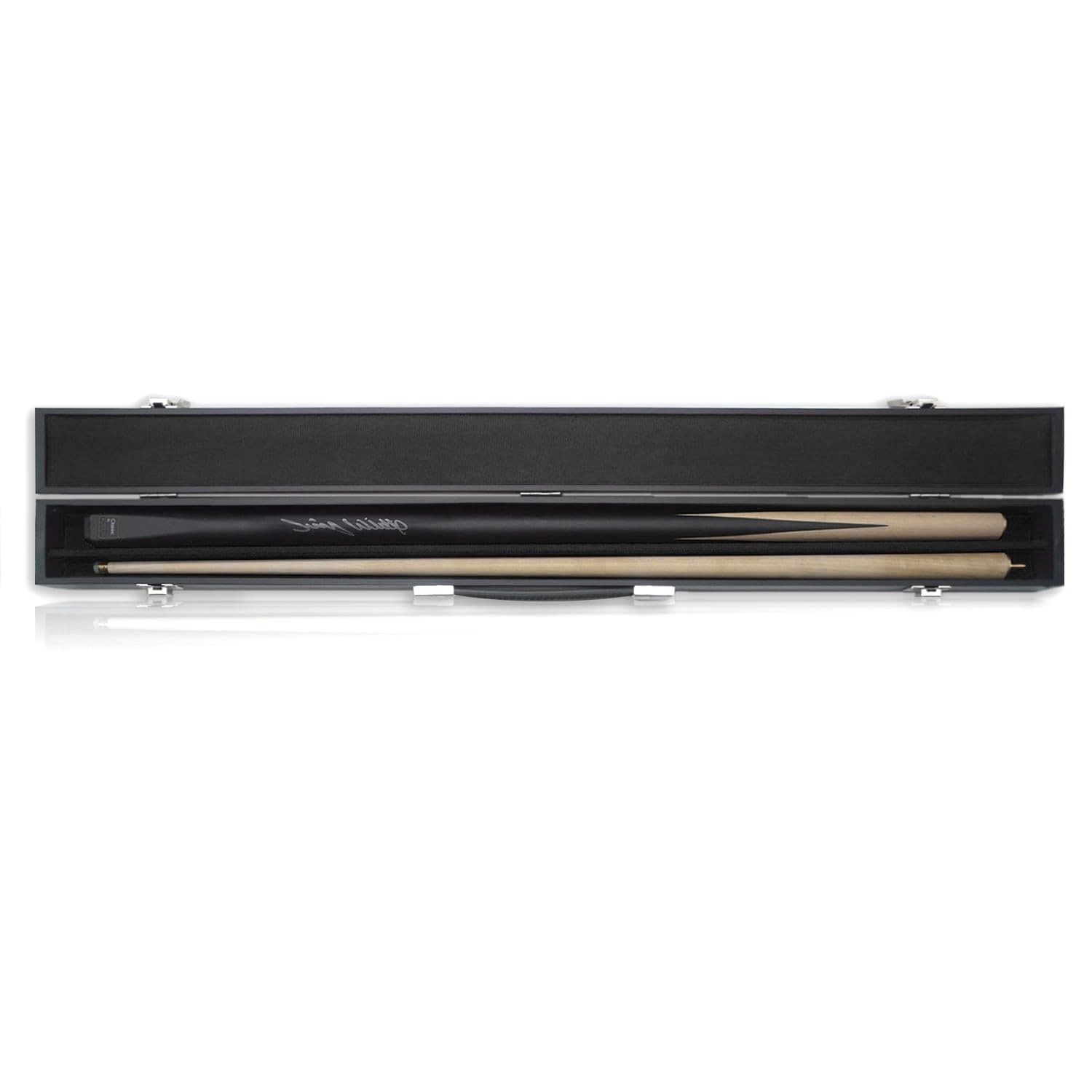 Exclusive Memorabilia Jimmy White Signed Snooker Cue. Display Case