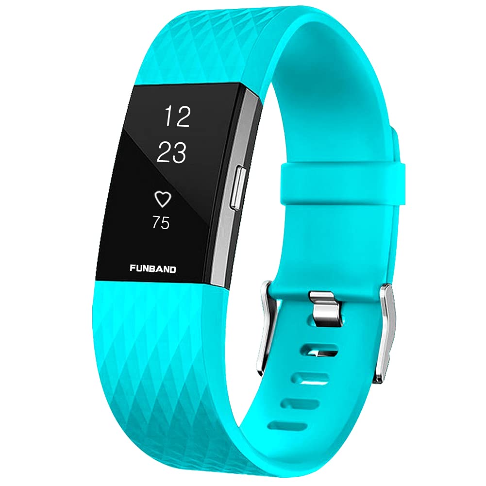 Correa para Fitbit Charge 2, Edición Especial Soft Silicona Deportes Recambio de Pulseras Ajustable Reemplazo Accesorios para Reloj Fitbit Charge 2 Pulsera de Actividad Pequeño y Grande — view 8