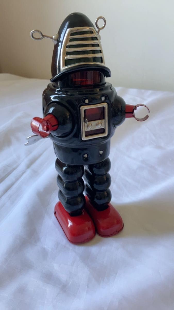 プラネットロボット　ブリキ玩具　ゼンマイ式　昭和レトロ Amazon | メカニカル プラネット ロボット ブリキ玩具 ゼンマイ式歩行