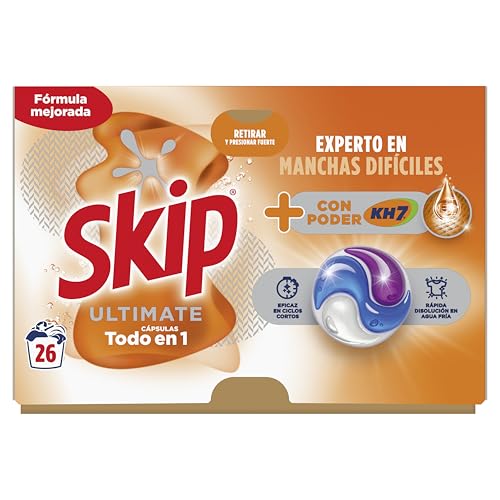 Skip Ultimate Detergente en Cápsulas para la ropa Poder KH7, 26 lavados