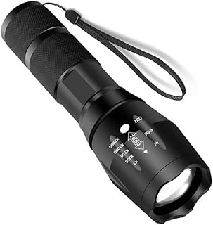 XiXiYang LED Torch,Torches Led Super Bright Flashlight, 5 Modes Focus Zoomable,Adjustable Focus Handheld Camping Olight Torch for Camping, Hiking, Walking, Outdoor, Emergency