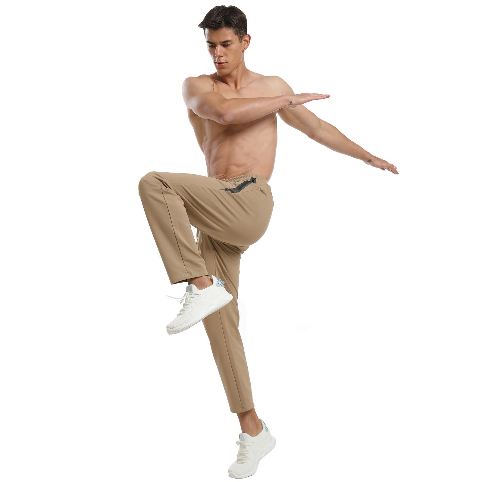 ZOXOZ Pantaloni Sportivi Uomo Cotone con Elastico in Vita