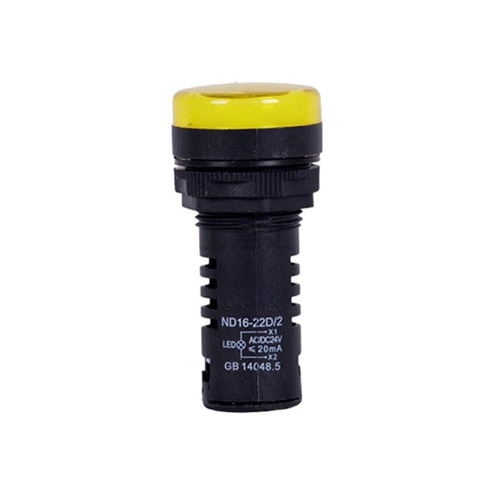 Luz indicadora ND16-22D/2 amarilla de 220V para panel de control 2