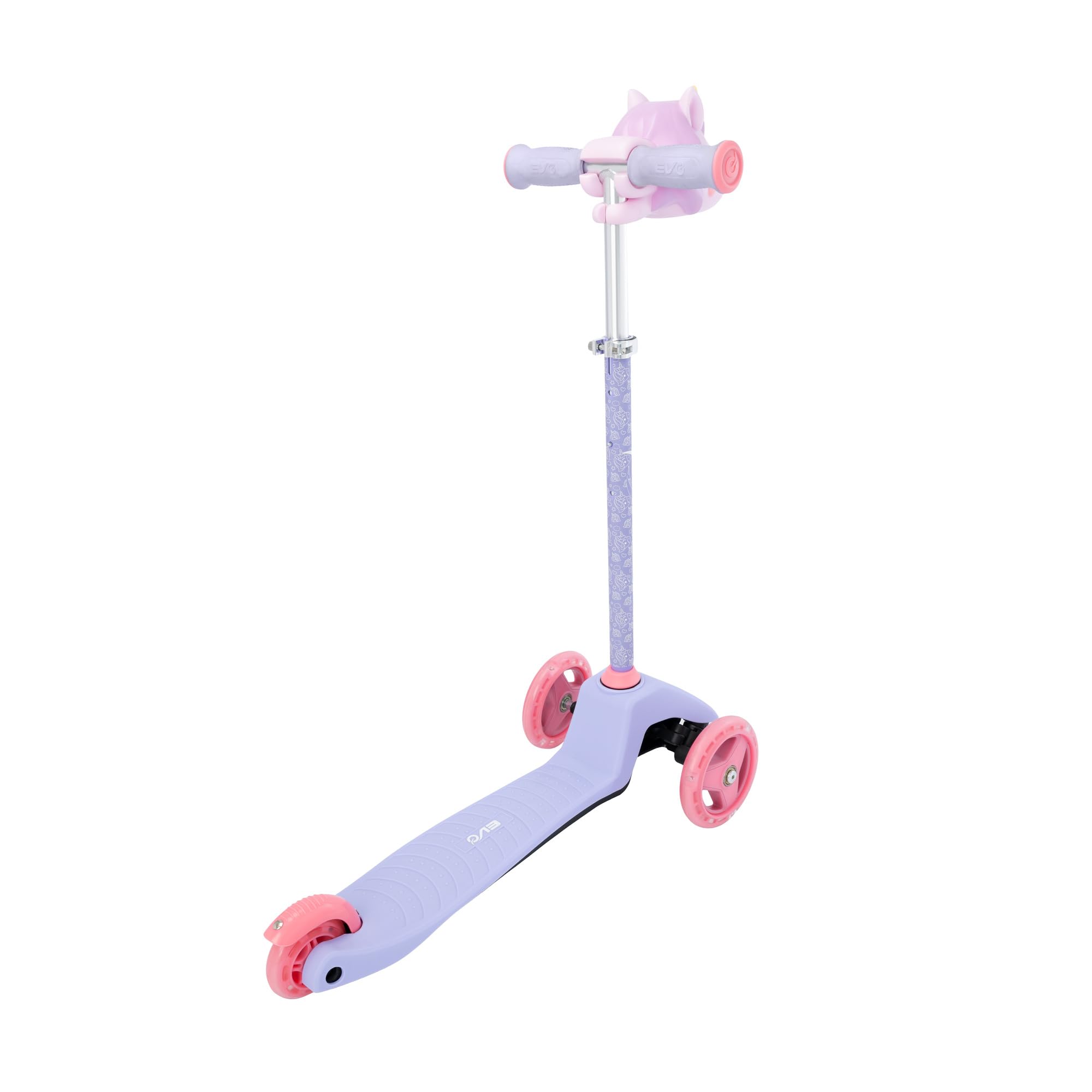 EVO Unicorn Mini Cruiser Trottinette lumineuse Violet