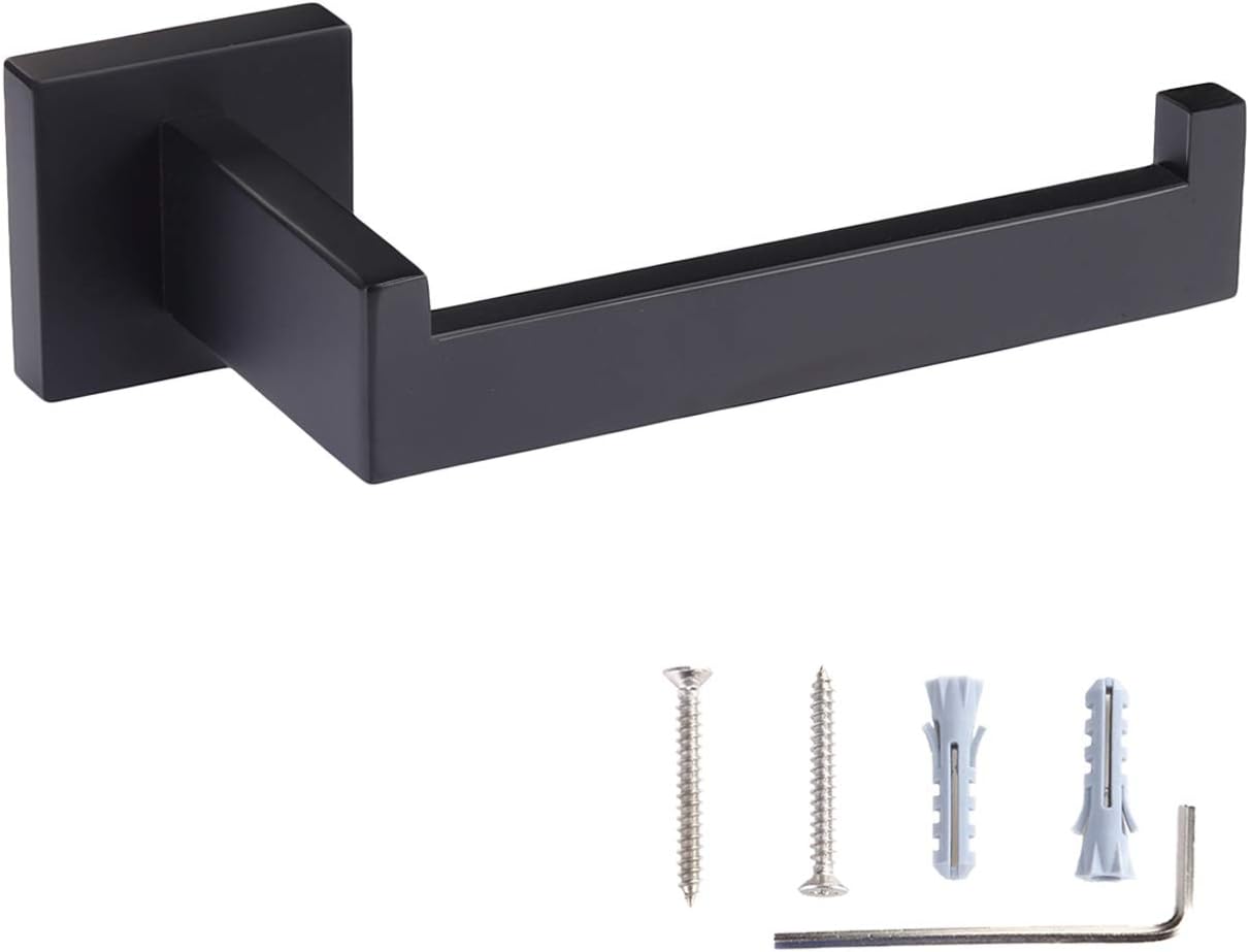 TopremaToilet Paper Holder Tissue Roll Holder Hanger SUS304 Stainless Steel Matte Black Bathroom Lavatory Hardware Wall Mount