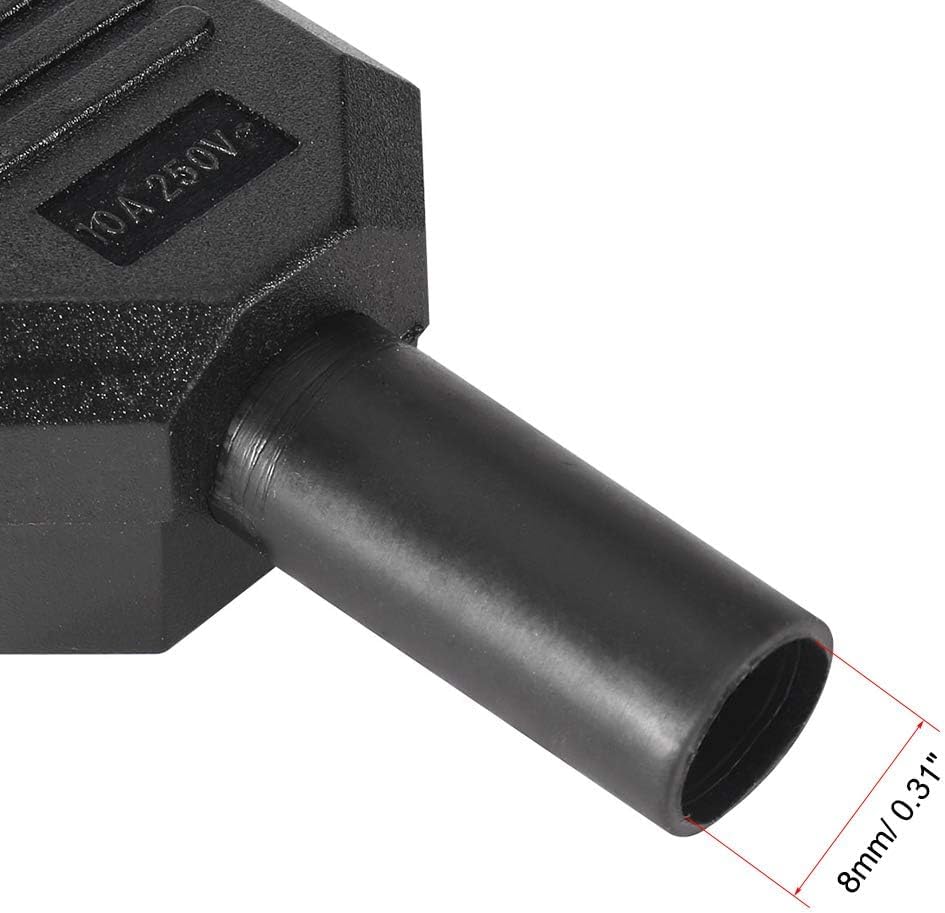 Image of MX IEC C13 3‑Pin AC Female Power Connector - 10 A, 250 V | Universal Socket for UPS, Computer, PDU, PSU Cabling - Pack of 2