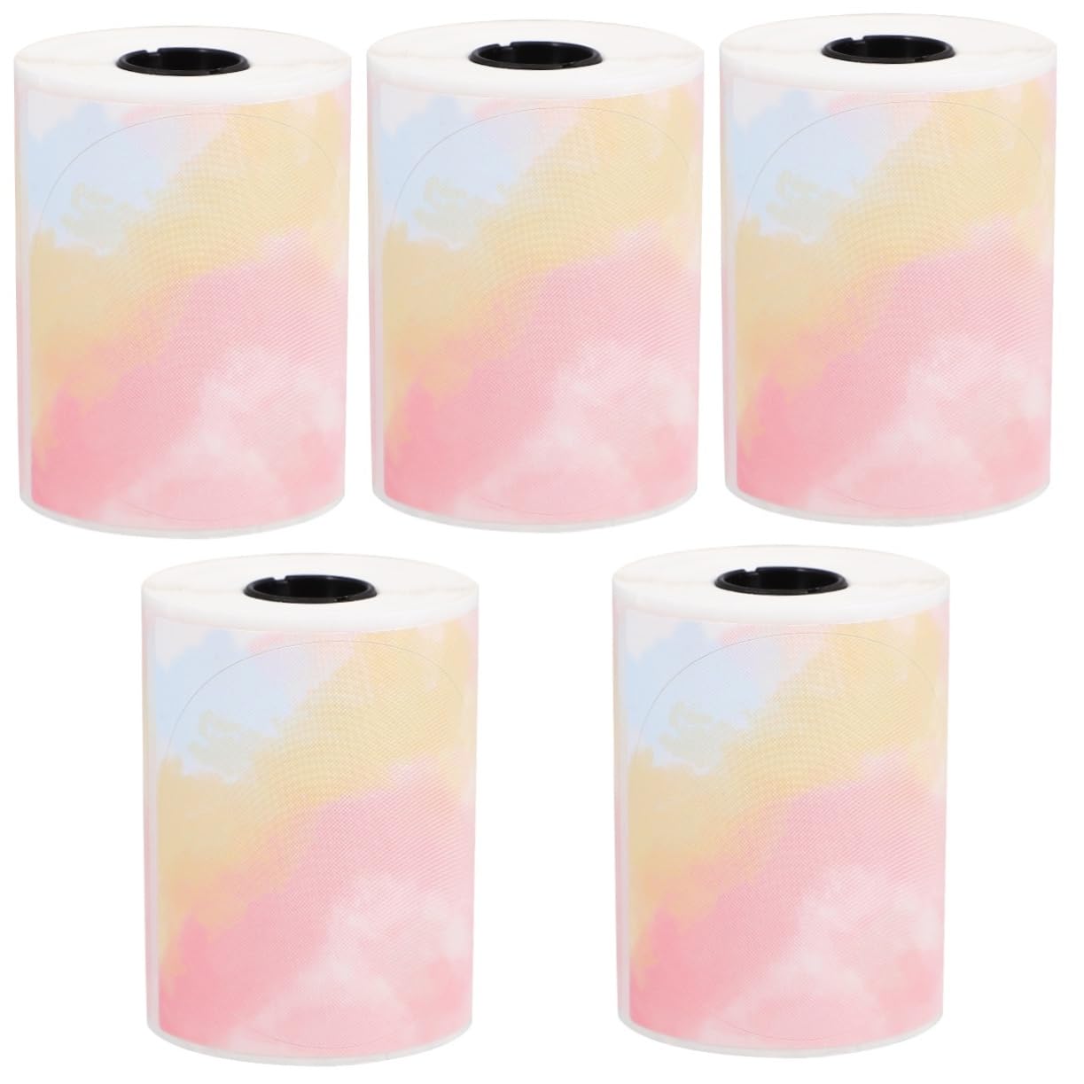 NUOBESTY 5 Rouleaux Papier Thermique Couleur Autocollants Étiquettes D'expédition Étiquettes Express Étiquette Thermique Autocollant D'étiquette De Étiquettes D'adresse Autocollantes