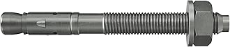 fischer 564611 FAZ II Plus 8/50 R, Duty Stainless Steel high Capacity, Anchor Bolt for fixings Heavy Loads and Steel Structures, Seismic & ETA Approval, Silver, M8 x 115
