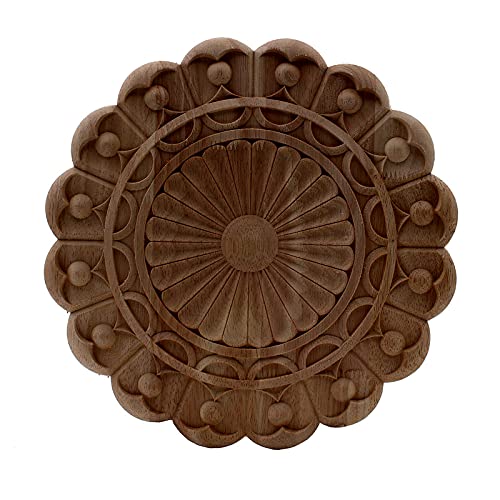 Cadre de décalcomanie en bois sculpté vintage pour artisanat - 2