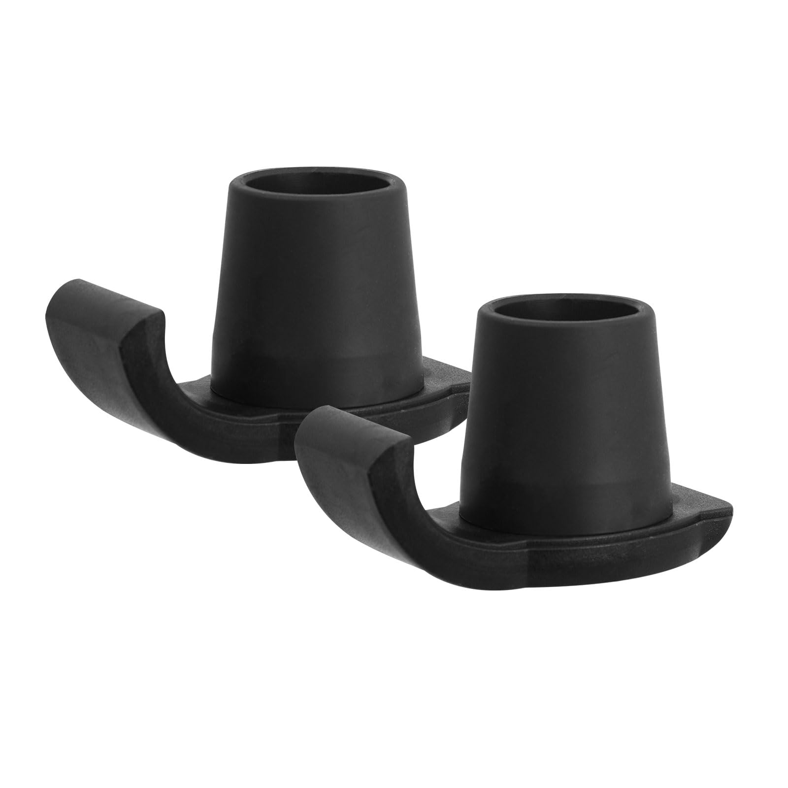 Walker Ski Glides,Walker Accessories for Seniors Folding Walkers, Universal Fit All 1-1/8" Tube Shaft Walker, 2Pack (Black)