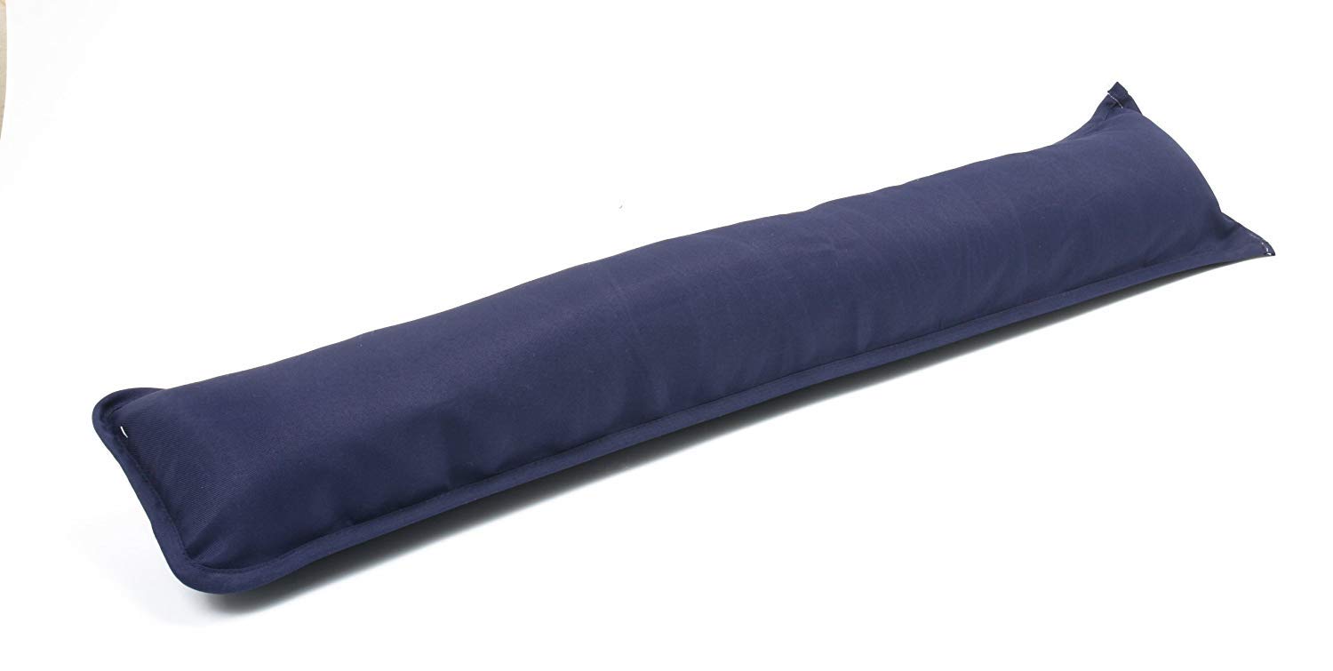 Marilyn Bed & Bath Plain Fabric Draught Energy Saver Excluders Draft Insulator Draft Stopper For Door Window Hallway (Blue, 4)