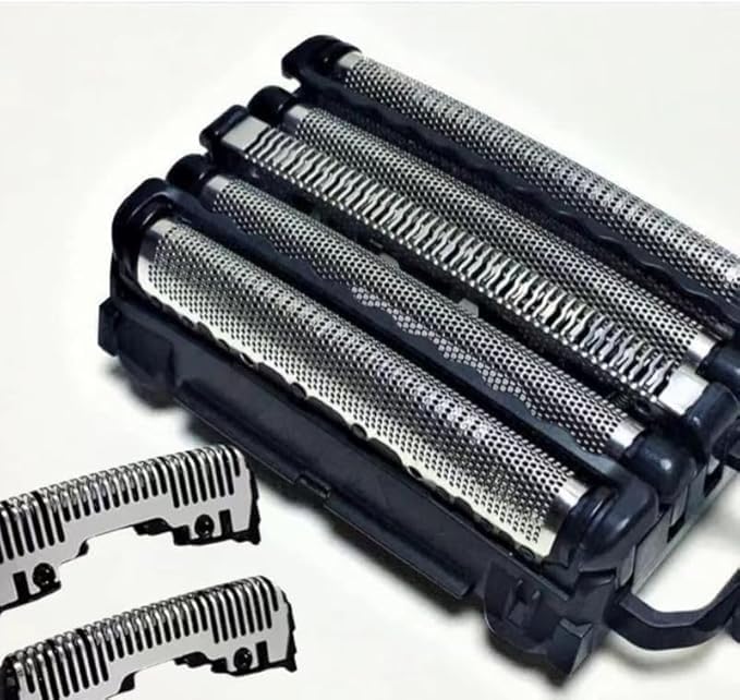 Replacement Arc5 Inner Blade Electric Razor for Panasonic ES-LV67-K + Replacement Outer Foil WES9173P,Men with Pop-up Trimmer Wet Dry 5-Blade Electric Razor Shaver Cutter Head Set ES-AM67-K